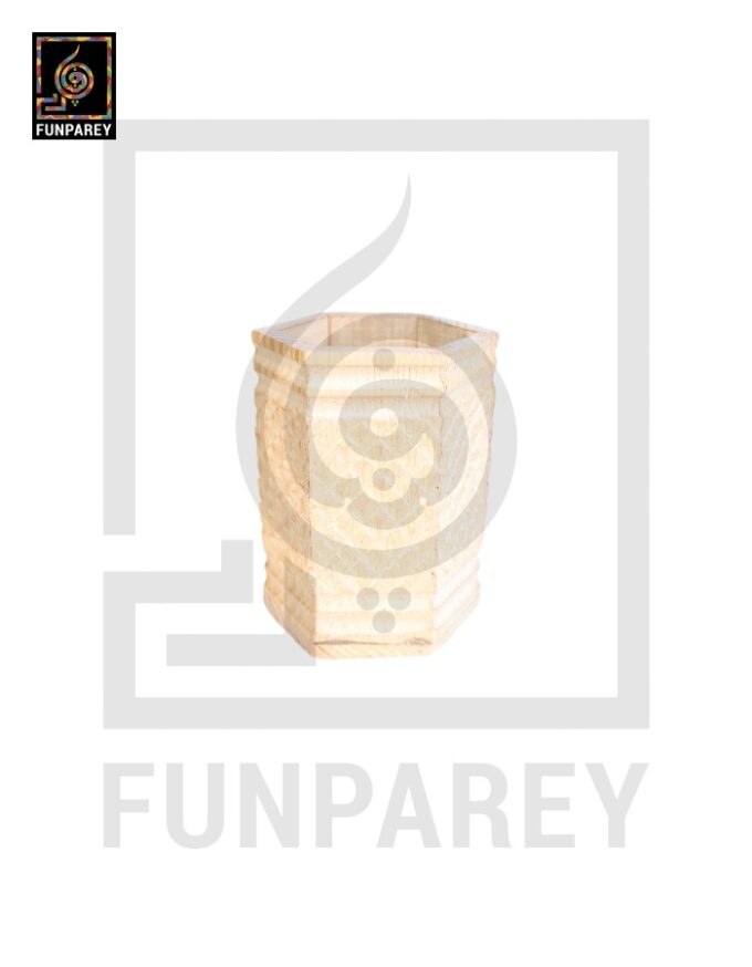 Hand Crafted Accessory Jar Hexdot White - Image 2