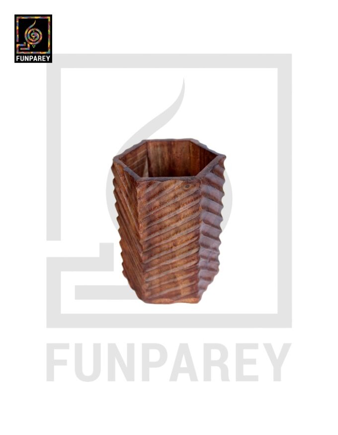 Hand Crafted Accessory Jar Hexag - Image 3