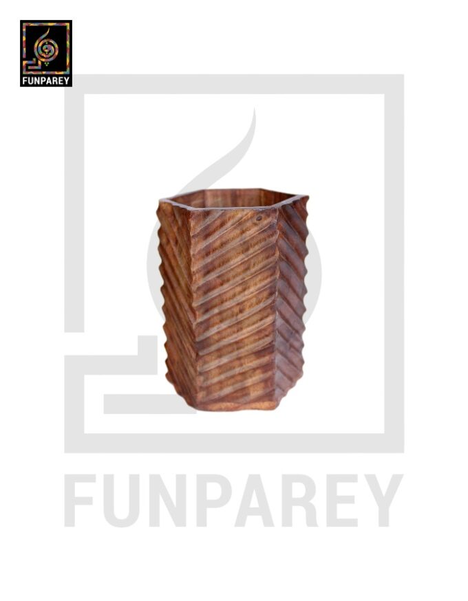 Hand Crafted Accessory Jar Hexag - Image 4