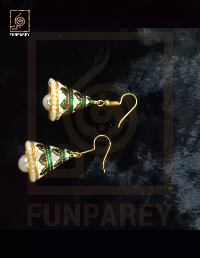 Ethnic Tribal Metallic Earrings "Chime PK" - Image 2