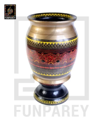 Wooden Planter Vase Naqshi Art