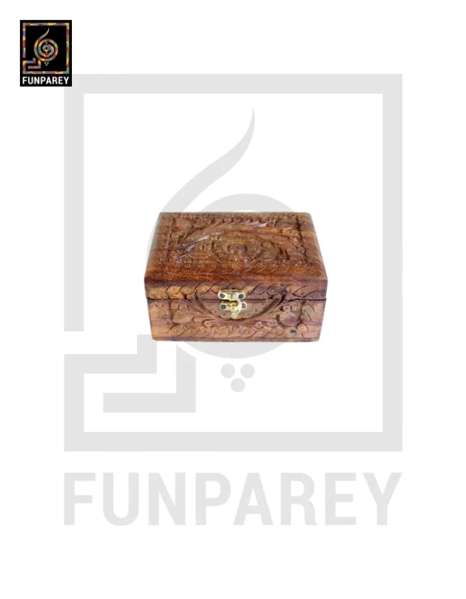 Hand Carved Jewelry Box - Premium 4/6 - Image 2