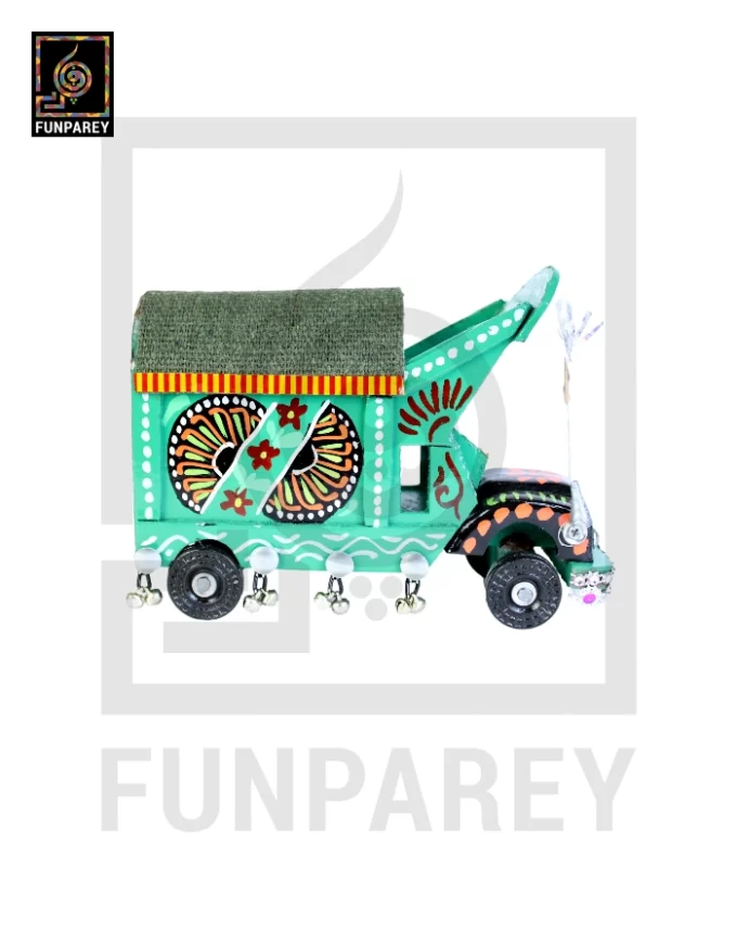 Handcrafted Premium Wooden Pakistani Traditional Truck Medium - Image 10