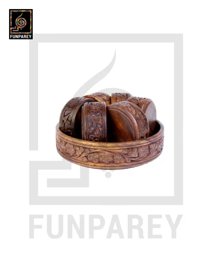 Hand Carved Premium Wooden Bowl Set - Image 9