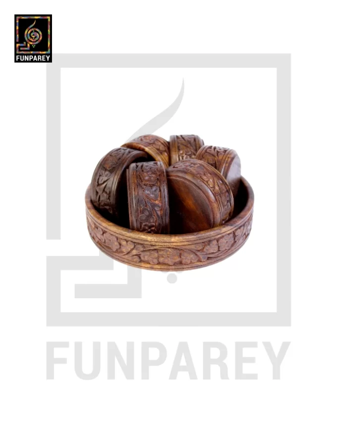 Hand Carved Premium Wooden Bowl Set - Image 8