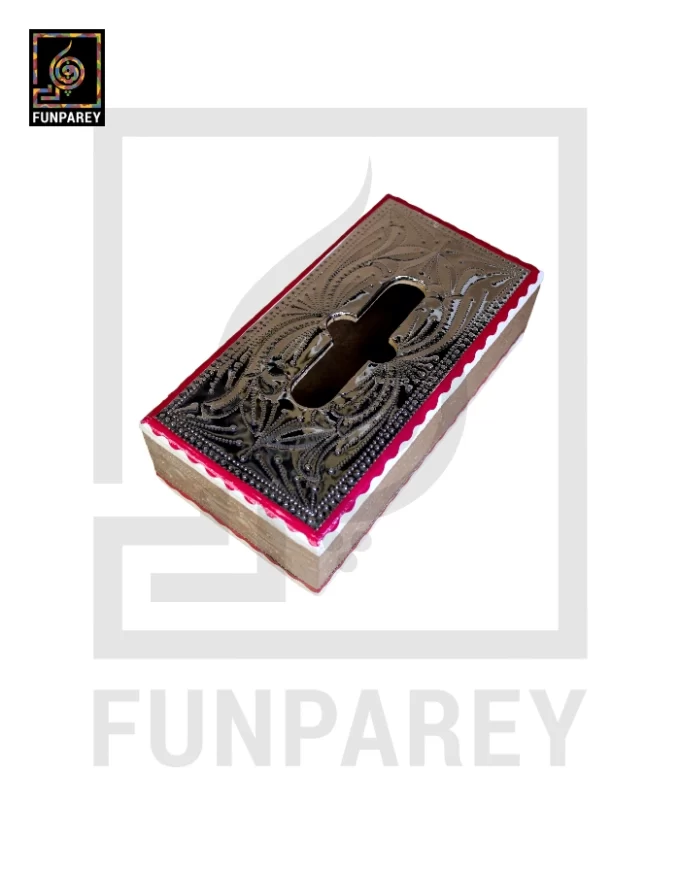 Premium Tissue Box with Embossed Foil Work Medium - Image 7