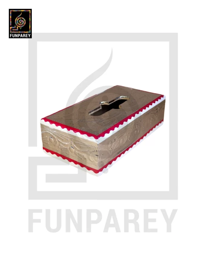 Premium Tissue Box with Embossed Foil Work Medium - Image 9