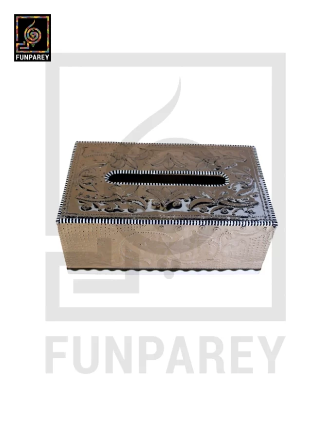 Premium Tissue Box with Embossed Foil Work Large - Image 3