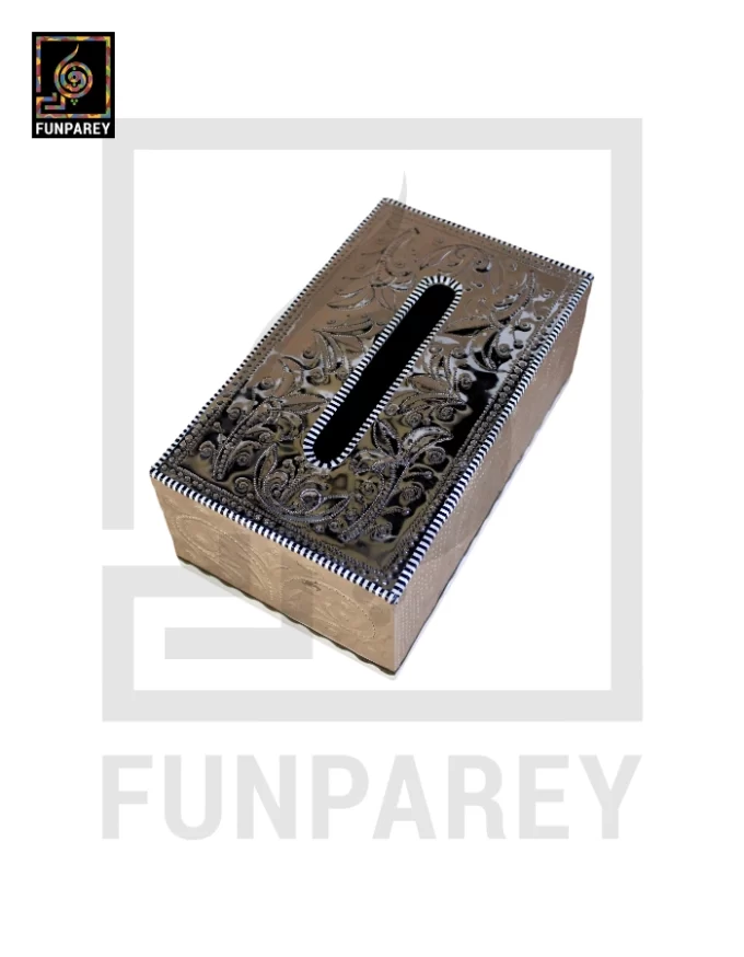 Premium Tissue Box with Embossed Foil Work Large - Image 6
