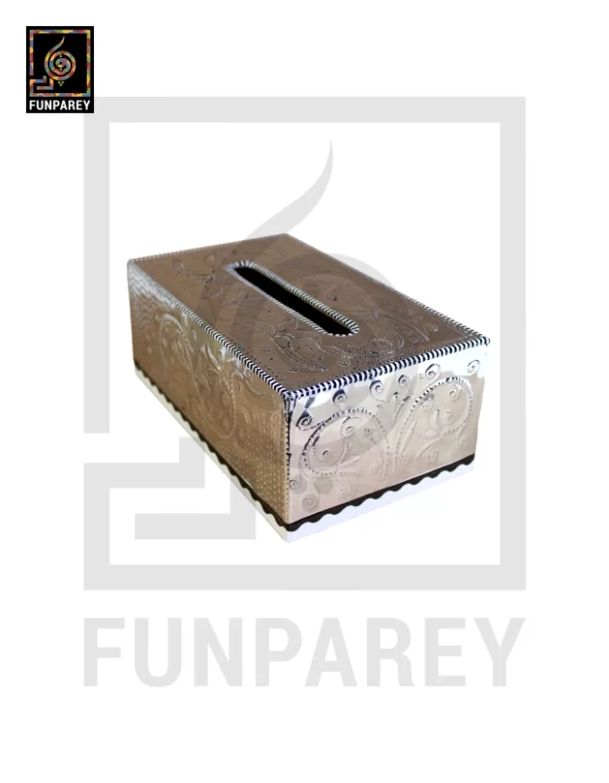 Premium Tissue Box with Embossed Foil Work Large