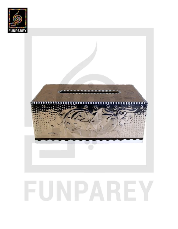 Premium Tissue Box with Embossed Foil Work Large - Image 2