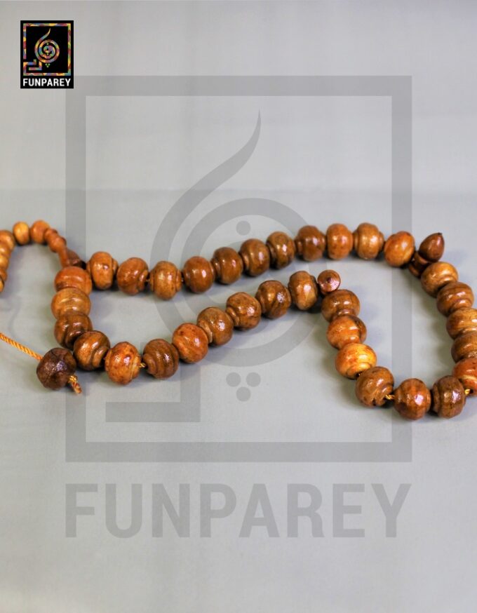 Wooden Tasbeeh – Brown 33 Beads - Image 3