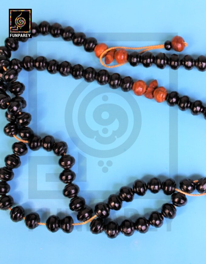 Handmade Tasbeeh / Misbaha / Rosary 99 Beads - Black Wooden - Image 6