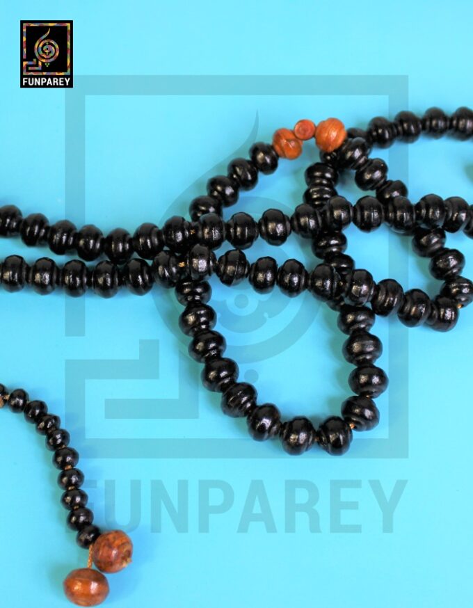 Handmade Tasbeeh / Misbaha / Rosary 99 Beads - Black Wooden - Image 7