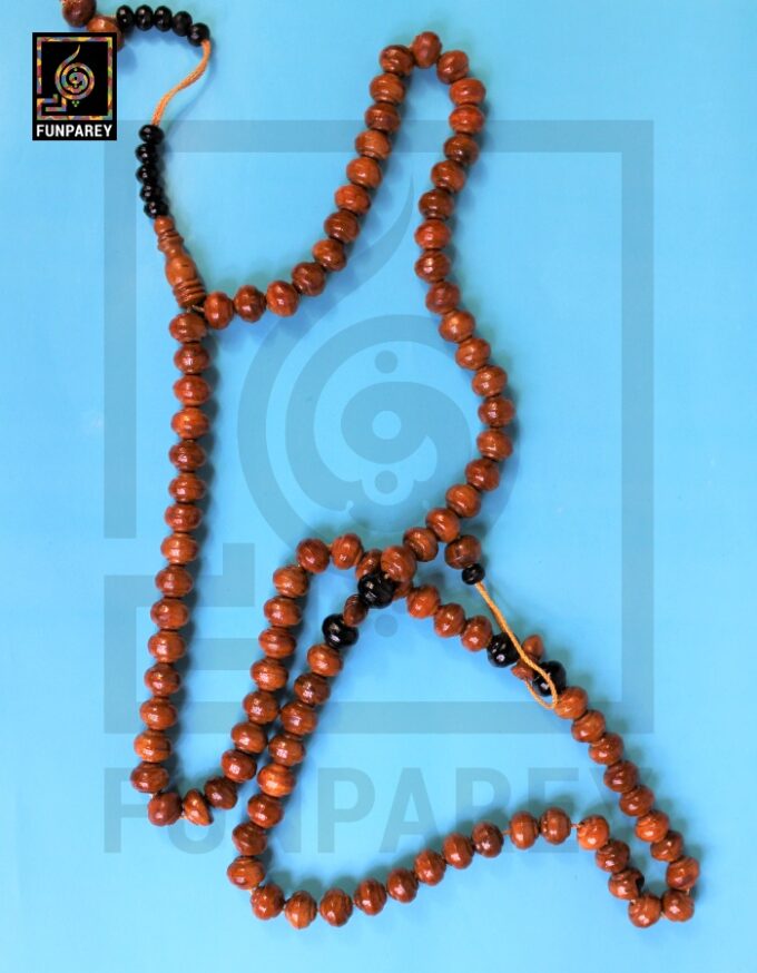 Handmade Tasbeeh / Misbaha / Rosary 99 Beads - Brown Wooden - Image 3