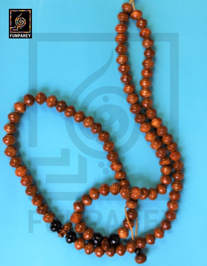 Handmade Tasbeeh / Misbaha / Rosary 99 Beads - Brown Wooden - Image 4