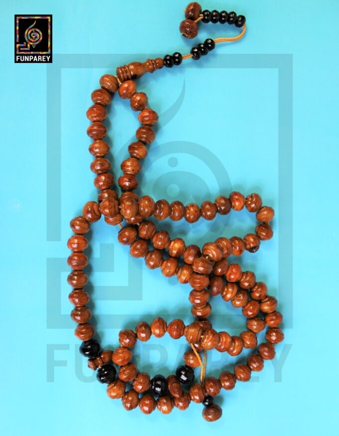 Handmade Tasbeeh / Misbaha / Rosary 99 Beads - Brown Wooden - Image 5