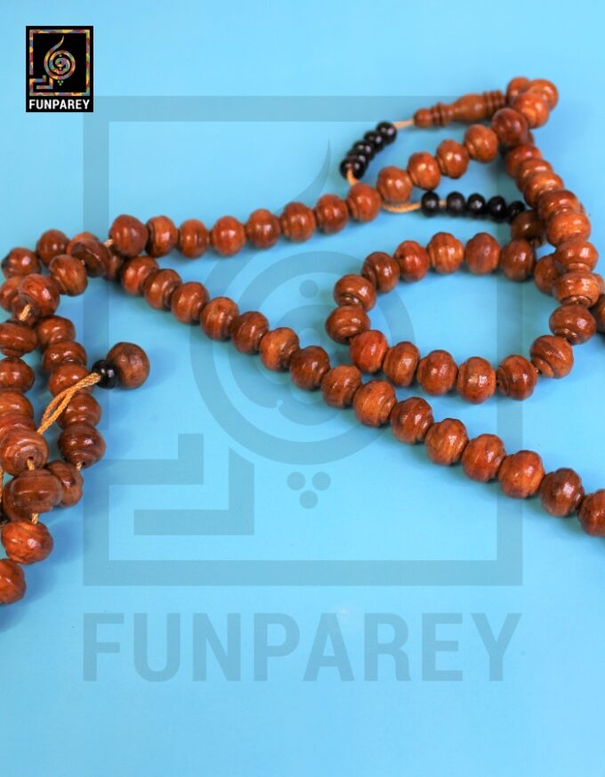 Handmade Tasbeeh / Misbaha / Rosary 99 Beads - Brown Wooden - Image 8