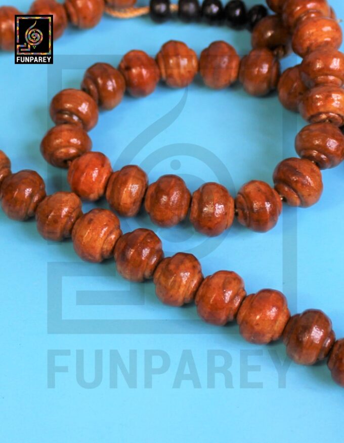 Handmade Tasbeeh / Misbaha / Rosary 99 Beads - Brown Wooden - Image 2