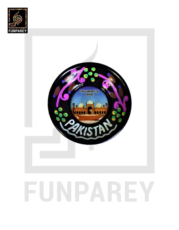 Decorative Fridge Magnet Plate With Truck Art - Image 4