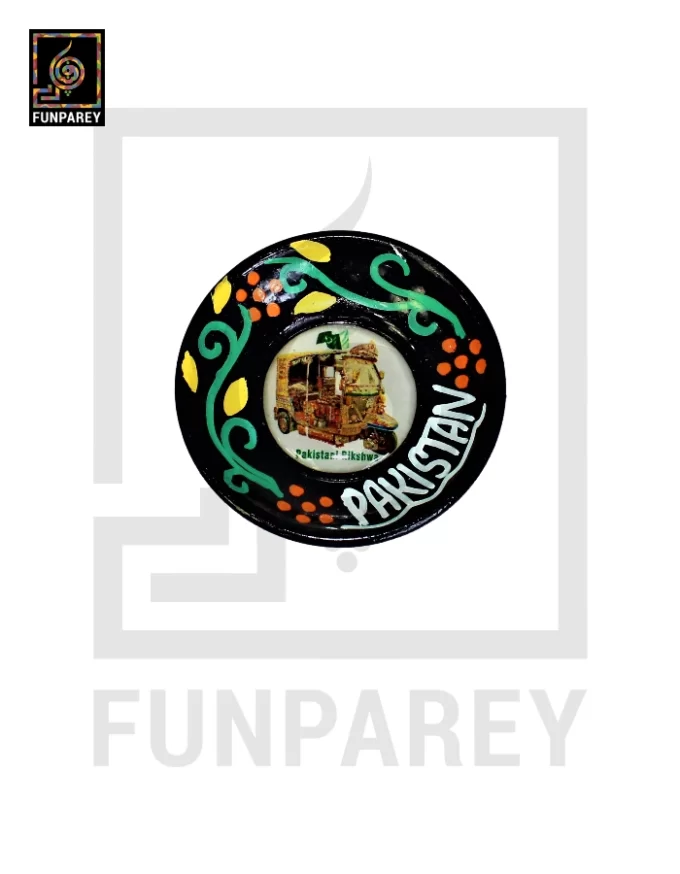 Decorative Fridge Magnet Plate With Truck Art - Image 17