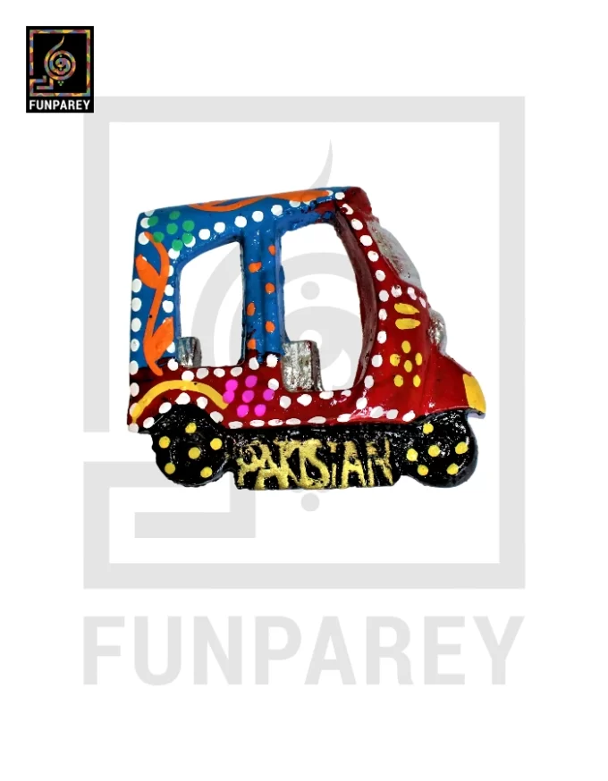 Decorative Truck Art Fridge Magnet Rickshaw Model - Image 5