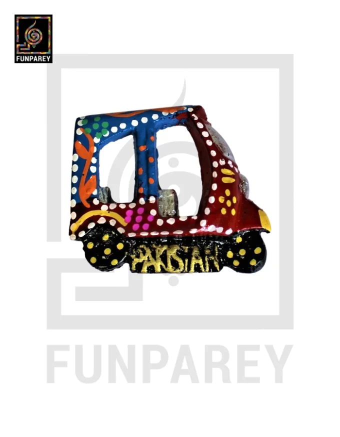 Decorative Truck Art Fridge Magnet Rickshaw Model - Image 6