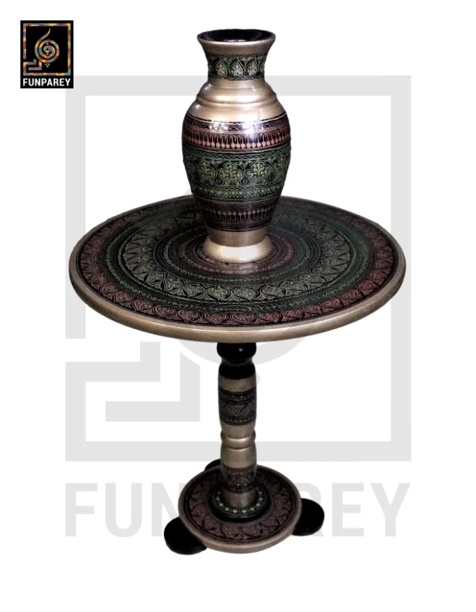 Nakshi Table and Vase Set Fauji 18"