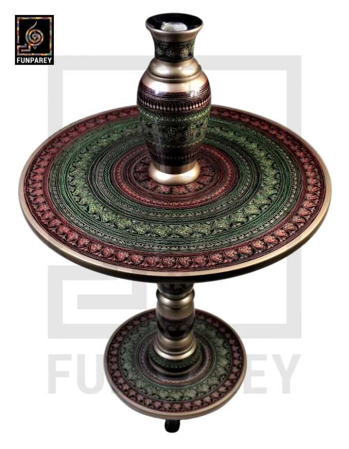 Nakshi Table and Vase Set Fauji 24" - Image 8
