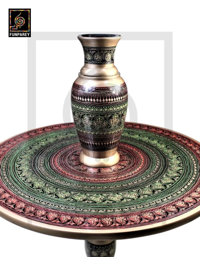 Nakshi Table and Vase Set Fauji 24" - Image 4