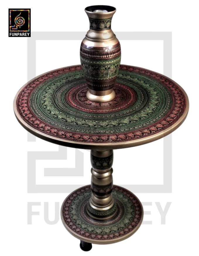 Nakshi Table and Vase Set Fauji 24" - Image 15