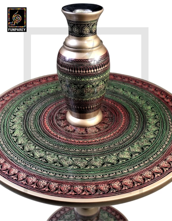 Nakshi Table and Vase Set Fauji 24" - Image 16