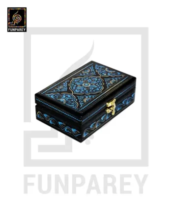 Jewelry Box With Nakshi Art - Blue 4/6
