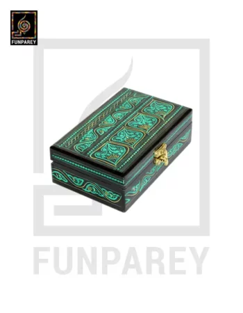 Jewelry Box With Nakshi Art - Green 4/6