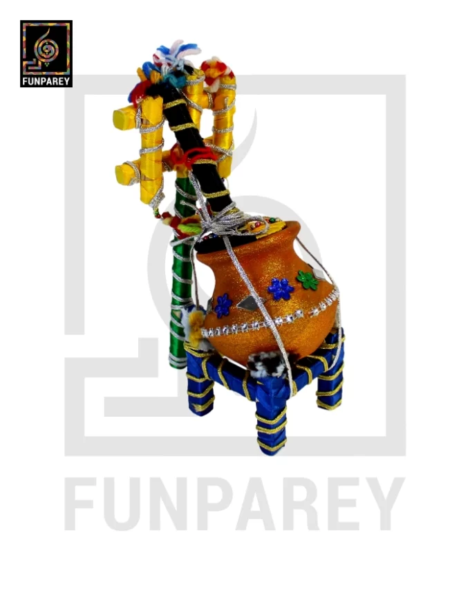 Handmade Wooden Madhani Set - Image 9