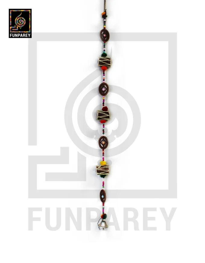 Tribal Antique Door Chime with Small Drums - Image 5