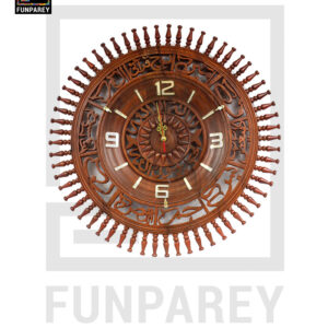 Handmade Wooden Wall Clock Loh-e-Quran 21"