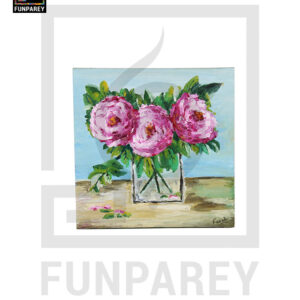 Flower Painting "AMELIA BLOOM" 12x12"