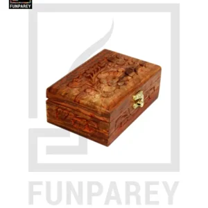 Hand Carved Premium Wooden Jewelry Box 4/6 Slim