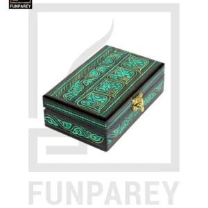 Jewelry Box With Nakshi Art - Green 4/6