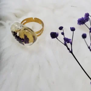 Heart Shaped Adjustable Resin Ring