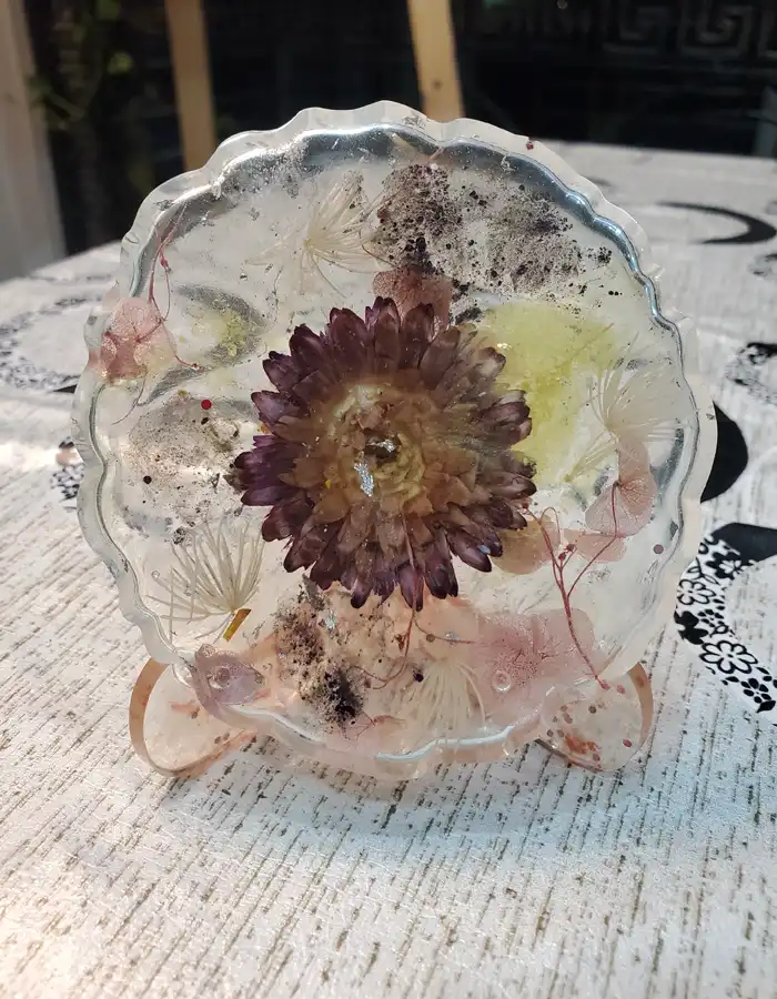 Resin Botanical Plaque - Custom Color and Design