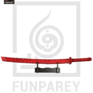 Steel Katana with Scabbard 40″ Premium Steel Samurai Sword with Stand